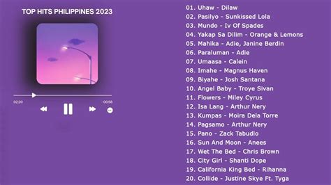 TOP HITS PHILIPPINES MUSIC PLAYLIST 2023 .